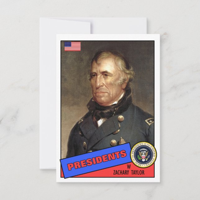 Zachary Taylor Basebollkort (Framsida)