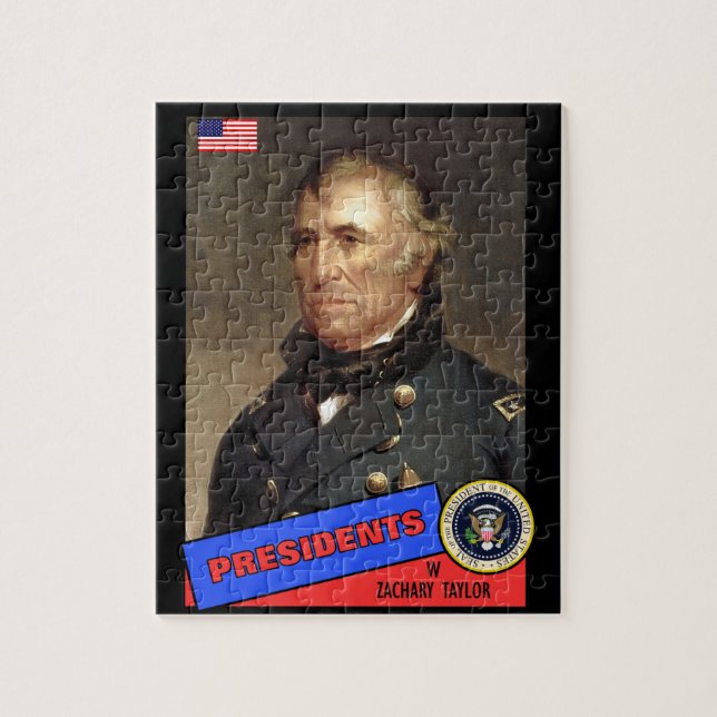 Zachary Taylor Basebollkort Pussel (Vertikal)