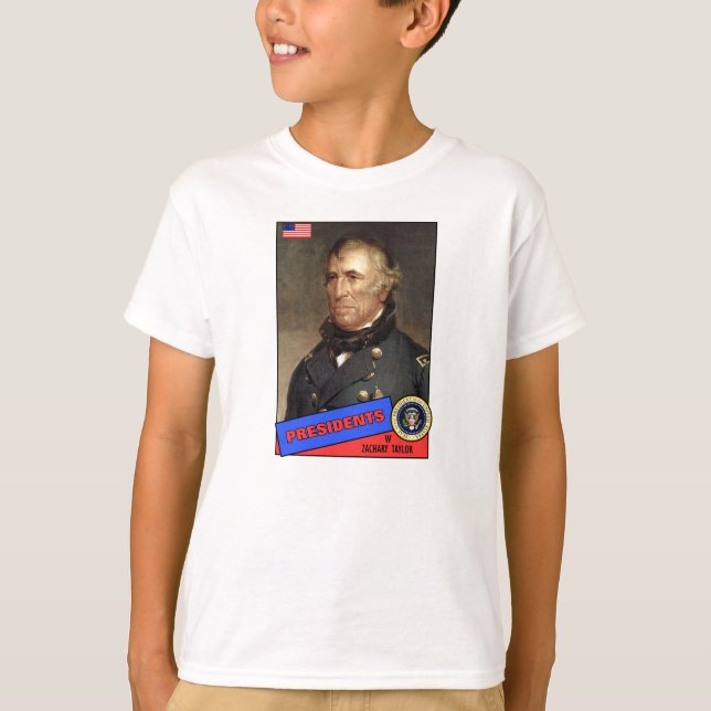 Zachary Taylor Basebollkort Tee Shirt (Framsida)