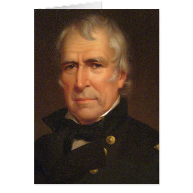 Zachary Taylor Hälsningskort (Framsidan)
