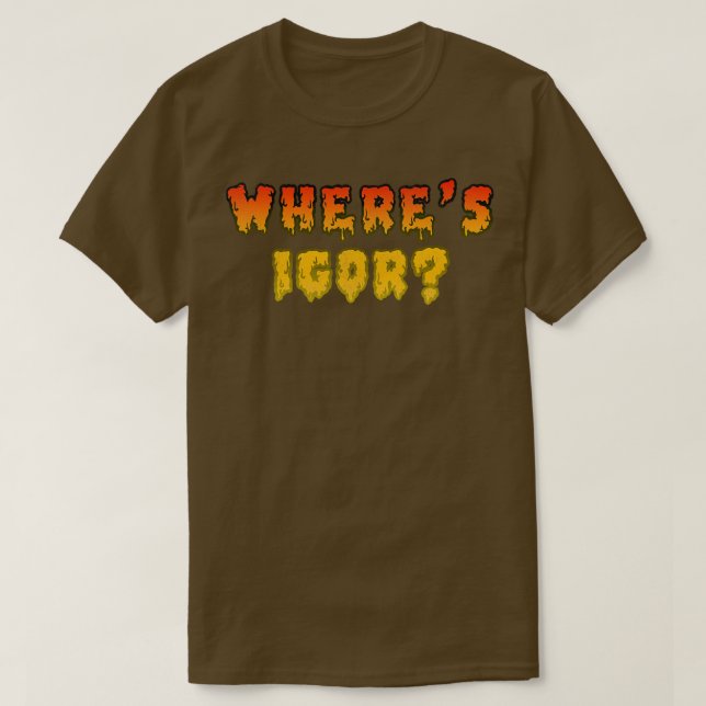 Zacherley Roland Horror Host Shock Theater WHERES T Shirt (Design framsida)