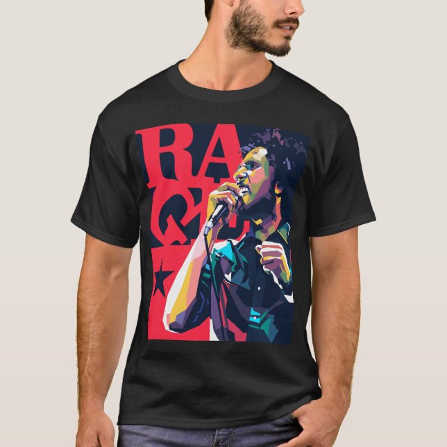Zack de la rocha gift funny t shirt (Framsida)