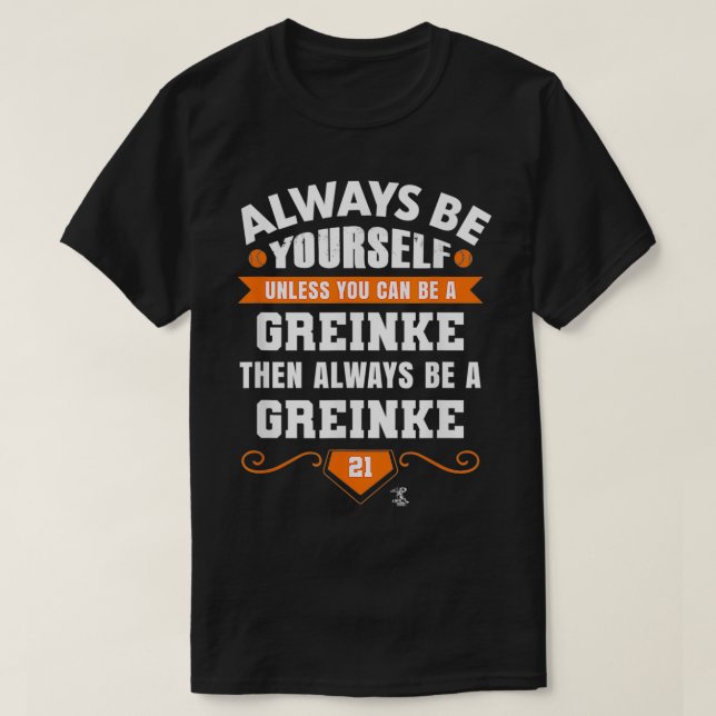 Zack Greinke, var alltid din gameday T Shirt (Design framsida)
