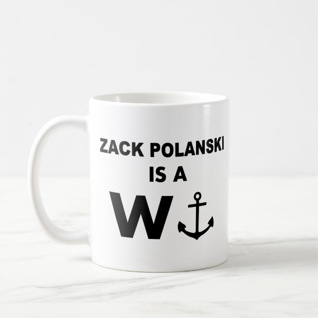 Zack Polanski Ankar Design Mugg Rolig Minimalistis (Vänster)