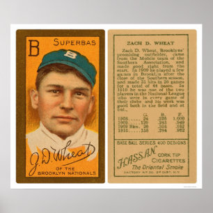 Zack veteBrooklyn Superbas baseball 1911 Poster