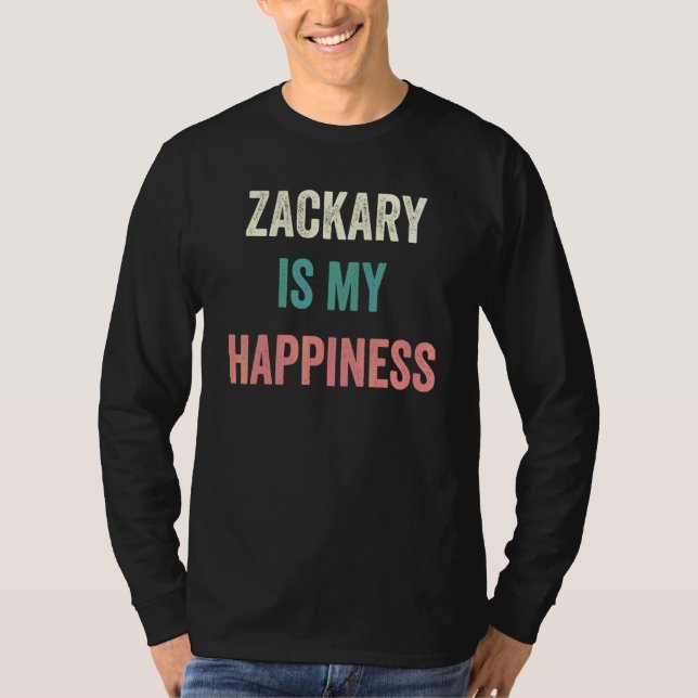 Zackary Är Min Lycka T Shirt (Framsida)