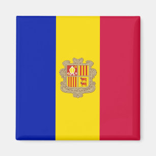 zAD002 FLAGGA Andorra - Fridge Magnet
