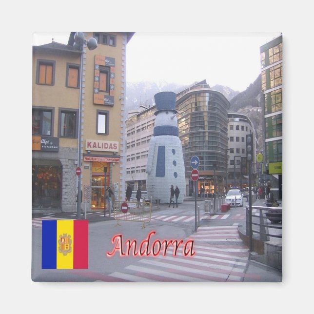 zAD004 - Andorra - Regionens ledning - jul Magnet (Framsidan)