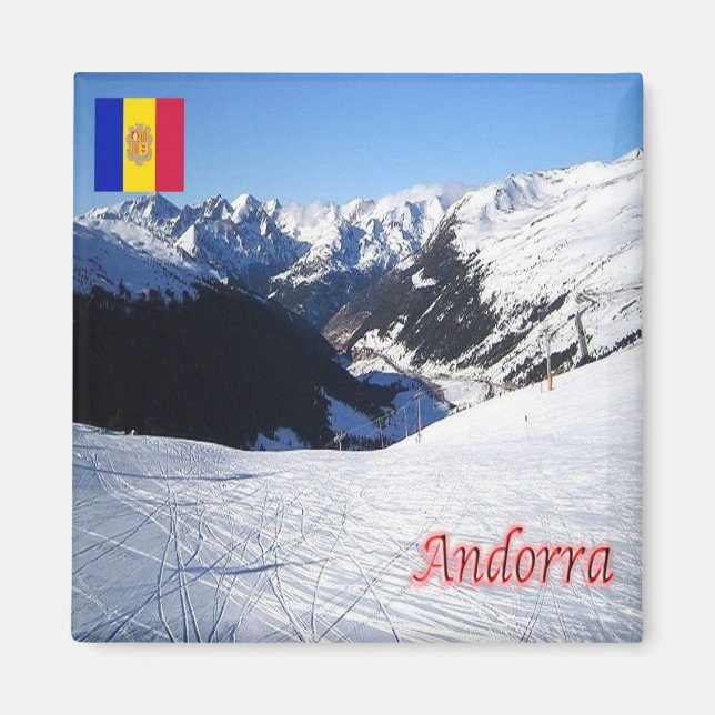 zAD013 GRAU ROIG Andorra - Fridge Magnet (Framsidan)
