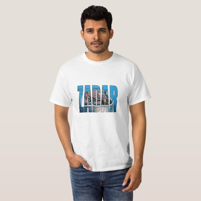 Zadar Kroatien Tee Shirt (Hel framsida)