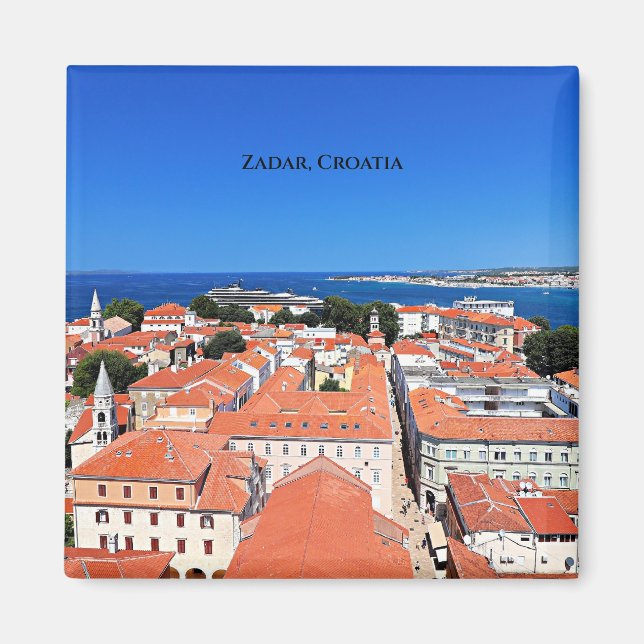 Zadar, Kroatiens landskap Magnet (Framsidan)