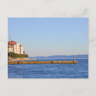 Zadar sjöbrygga i Kroatien Vykort