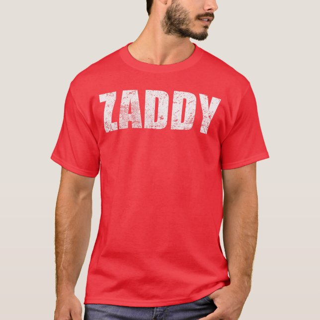 Zaddy boyfriend retro t shirt (Framsida)