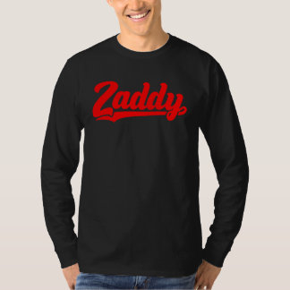Zaddy retro player typography fashion pocket t shirt