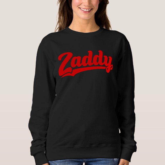 Zaddy retro player typography fashion pocket t shirt (Framsida)