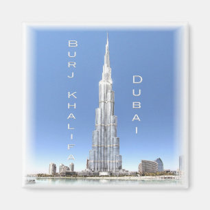 zAE008 DUBAI BURJ KHALIFA, UAE, Asien, Fridge Magnet