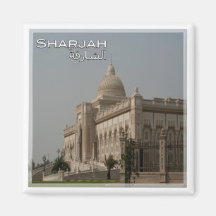 zAE012 SHARJAH, UNIVERSITETEN, UAE, Asien, Fridge Magnet