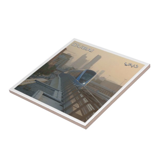 zAE039 DUBAI tunnelbana, Förenade Arabemiraten, UA Kakelplatta (Sidan)