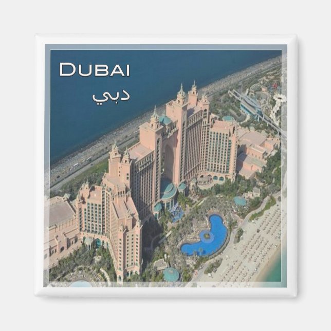 zAE049 DUBAI i ATLANTIS, UAE, Fridge Magnet (Framsidan)