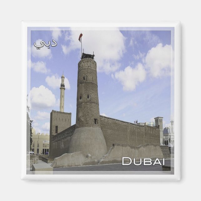 zAE050 DUBAI AL-FAHIDI FORT, UAE, Asien, Fridge Magnet (Framsidan)