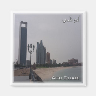 zAE059 ABU DHABI-stranden, Mellan östern, Asien, F Magnet