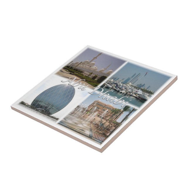 zAE062 ABU DHABI, Förenade Arabemiraten, Kakelplatta (Sidan)