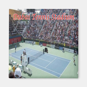 zAE066 DUBAI Tennis Stadium, UAE, Asien, Fridge Magnet