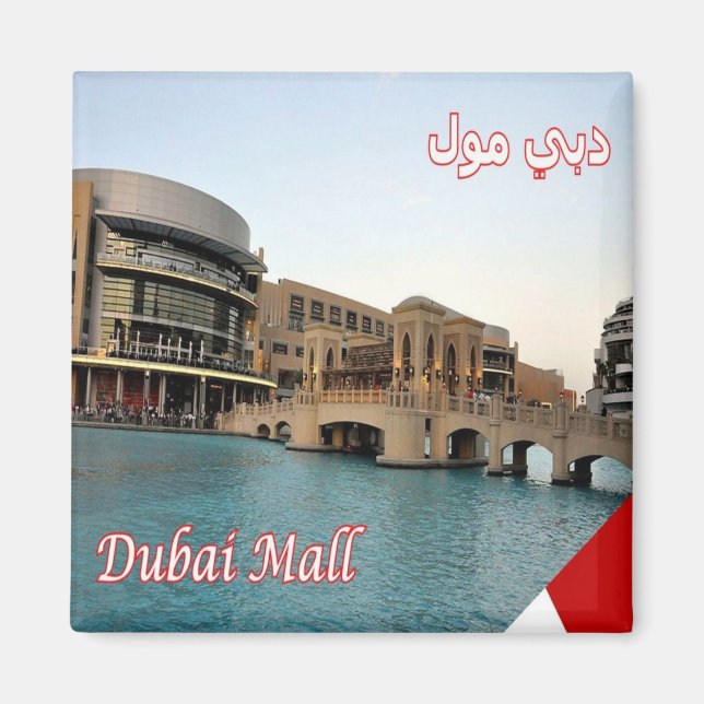 zAE068 DUBAI, Mall, Fridge Magnet (Framsidan)