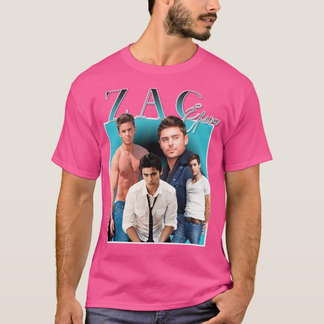 Zaf Efron Bolton Actor T Shirt (Framsida)
