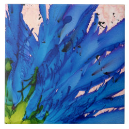 Zaffrekonst belägger med tegel kakelplatta