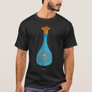Zafiro Anejo – Fan Art T-shirt med Tekilabutelj