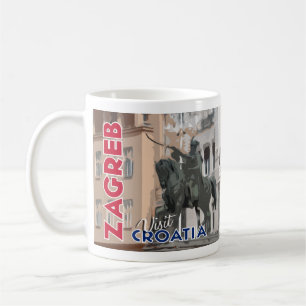 Zagreb, besök Kroatien i Kärlek Kaffemugg