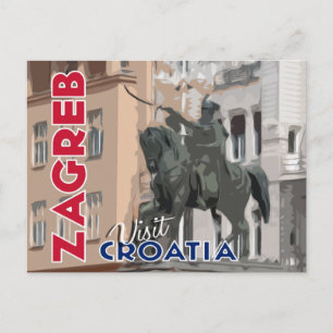Zagreb, besök Kroatien Vykort