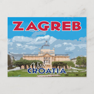 Zagreb, besök Kroatien Vykort