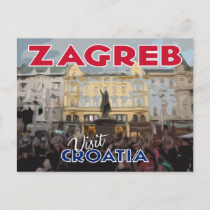 Zagreb, besök Kroatien Vykort