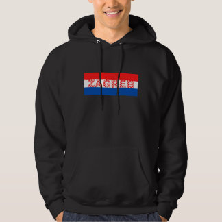Zagreb City i kroatiska Flagga Färg Hoodie
