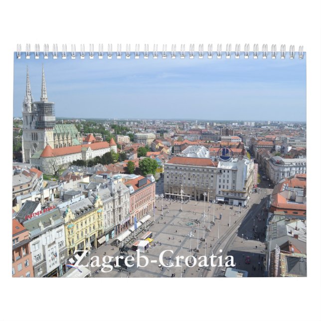 Zagreb-Croatia Calendar Kalender (Omslag)