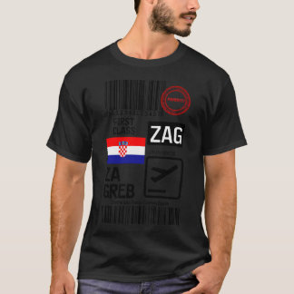Zagreb Franjo Tuman Internationell flygplats T Shirt