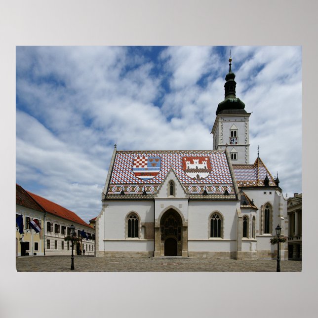 Zagreb Hrvatska Poster (Framsidan)