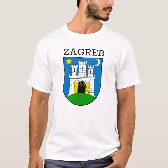 Zagreb Jackar av Arm T Shirt (Framsida)