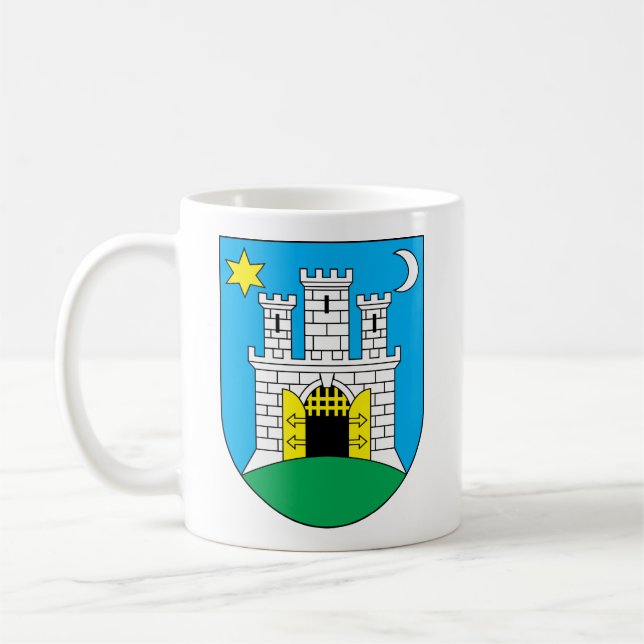 zagreb Kroatien Kaffemugg (Vänster)