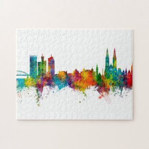 Zagreb Kroatien Skyline Pussel