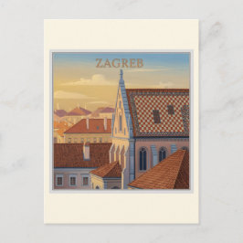 Zagreb - Kroatien - Vintage Resa Vykort