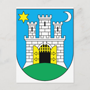 Zagreb, Kroatien Vykort