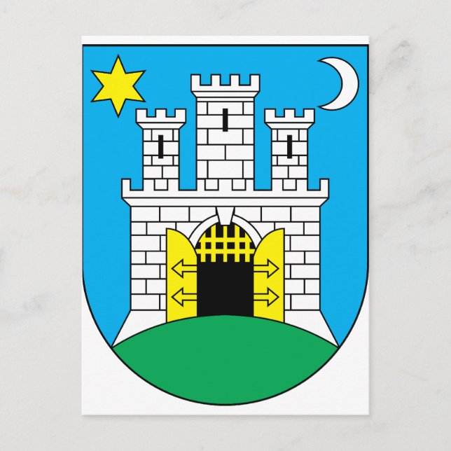 Zagreb, Kroatien Vykort (Framsida)