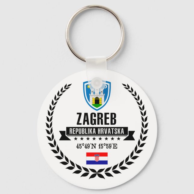 Zagreb Nyckelring (Framsida)