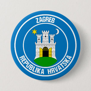 Zagreb Round Emblem Knapp