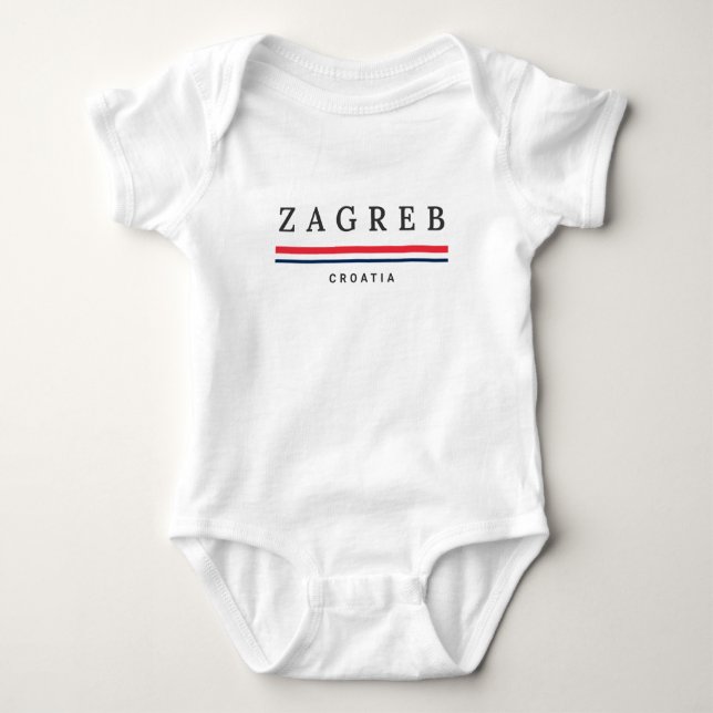 Zagreb stad Kroatien T Shirt (Framsida)