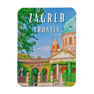Zagreb, ville historique de Kroes Magnet