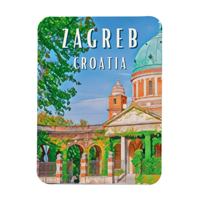 Zagreb, ville historique de Kroes Magnet (Vertikal)